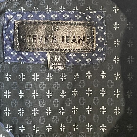 Steve’s Jeans Long Sleeve Shirt Size Medium With Western Style Pockets - Picture 4 of 4